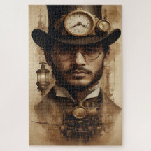 Steampunk Gentleman in Sepia