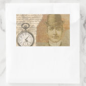 Steampunk Gentleman Pocket Watch Bowler Stickers (Tasche)