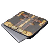 Steampunk Gepäck-Elektronik-Tasche Laptopschutzhülle (Vorne Knopf)