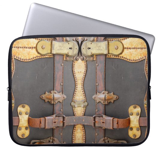 Steampunk Gepäck-Elektronik-Tasche Laptopschutzhülle (Vorderseite)