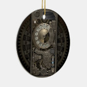 Steampunk Gerät - Rotary Dial Phone. Keramikornament (Rechts)