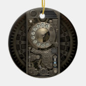 Steampunk Gerät - Rotary Dial Phone. Keramikornament (Vorne)