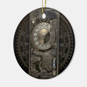 Steampunk Gerät - Rotary Dial Phone. Keramikornament (Links)
