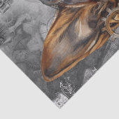 Steampunk German Shepherd Dog Seidenpapier (Detail)