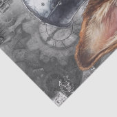 Steampunk German Shepherd Dog Seidenpapier (Detail)