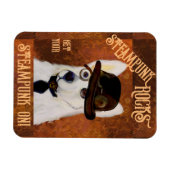 Steampunk German Shepherd Magnet (Horizontal)