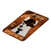 Steampunk German Shepherd Magnet (Linke Seite)