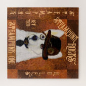 Steampunk German Shepherd Puzzle (Horizontal)
