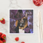 Steampunk German Shepherd Serviette (Beispiel)