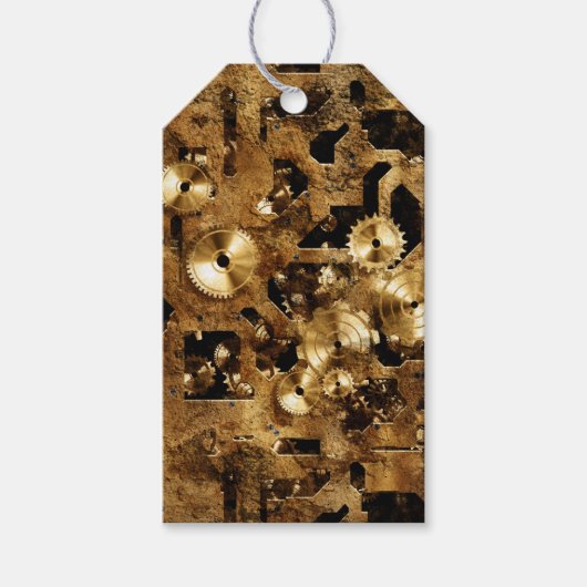 Steampunk Geschenkanhänger (Vorderseite)
