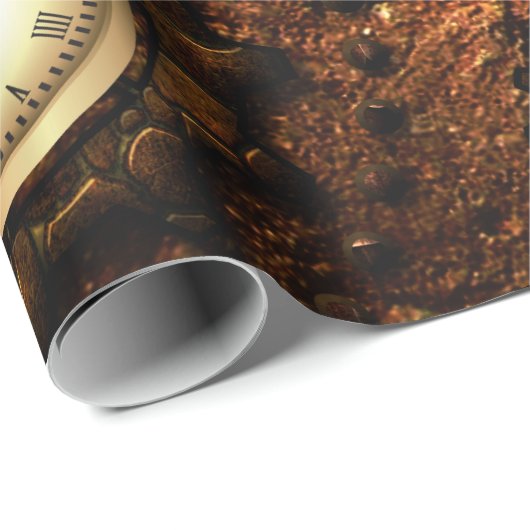 Steampunk Geschenkpapier (Rolleneckpunkt)