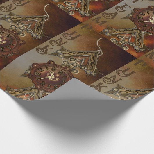 STEAMPUNK GESCHENKPAPIER (Ecke)