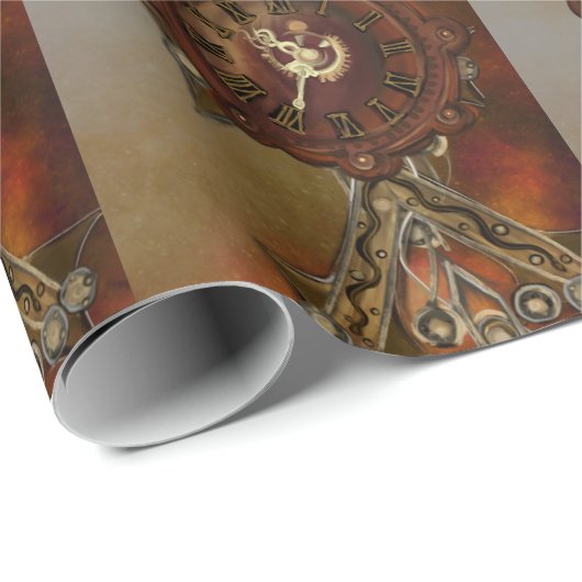 STEAMPUNK GESCHENKPAPIER (Rolleneckpunkt)