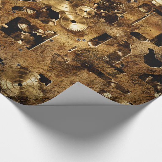Steampunk Geschenkpapier (Ecke)