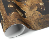 Steampunk Geschenkpapier (Rolleneckpunkt)