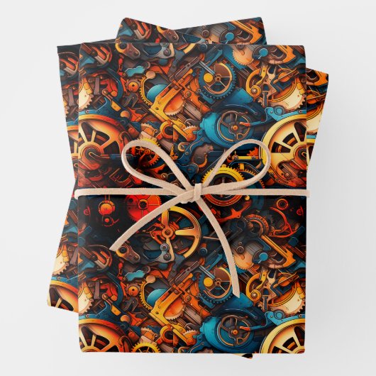 Steampunk Geschenkpapier Set (Beispiel)
