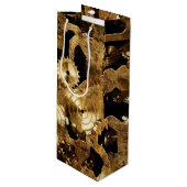 Steampunk Geschenktüte Für Weinflaschen (Vorderseite Schrägansicht)