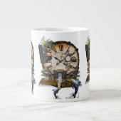 Steampunk-Geschichtenbuch Jumbo-Tasse (Vorderseite)