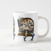 Steampunk-Geschichtenbuch Jumbo-Tasse (Rechts)