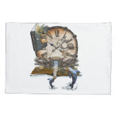 Steampunk-Geschichtenbuch Kissenbezug (Rückseite)