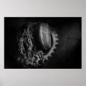 Steampunk - Getriebe - Hoist und Kette Poster (Vorne)