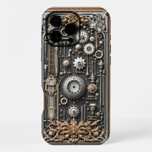 Steampunk-Getriebeschutz für iPhone 16 Pro Max Hülle