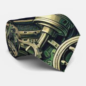 Steampunk Gewerke für grüne Mechanik Krawatte (Gerollt)