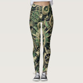 Steampunk Gewerke für grüne Mechanik Leggings (Vorderseite)