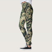 Steampunk Gewerke für grüne Mechanik Leggings (Links)