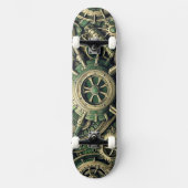 Steampunk Gewerke für grüne Mechanik Skateboard (Vorderseite)