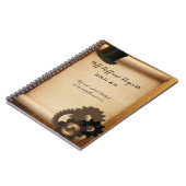 Steampunk Gewohnheits-Notizbuch Notizblock (Linke Seite)
