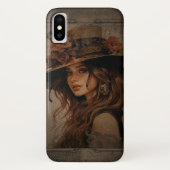Steampunk Girl Case-Mate iPhone Hülle (Rückseite)