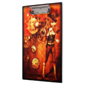 Steampunk Girl Klemmbrett (Links)