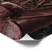 Steampunk Girl Poster (Ecke)