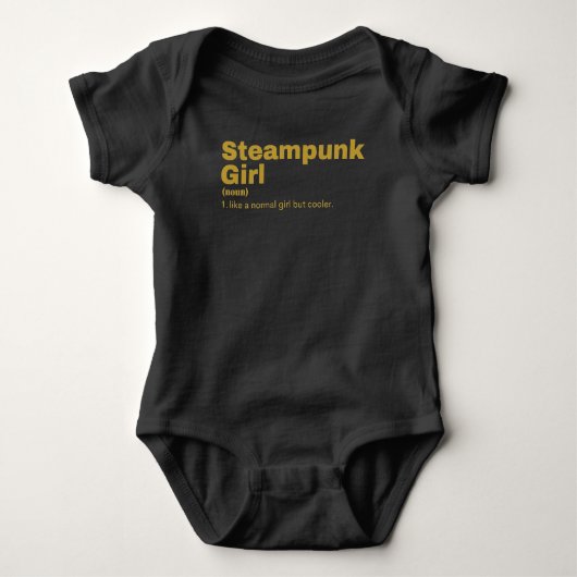 Steampunk Girl - Steampunk Baby Strampler (Vorderseite)