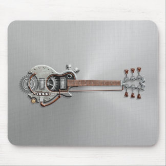 Steampunk Gitarre auf Stahl Mousepad