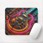 Steampunk-Gitarre-Mauspad Mousepad (Mit Mouse)