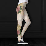Steampunk Glam | Rosa und goldene Rose Rustikale F Leggings<br><div class="desc">90er Grunge, ganz erwachsen! Feminine, raffinierte Viktorianische Shabby Chic Steampunk nahtlos Muster mit gürtelfarbener Farbpalette mit einer rosa Rose auf einem Grunge-Hintergrund durch goldenen Glitzer Staub und Handschrift betont. Dieses Vintage abstrakte Design der 90er Jahre zeichnet sich durch eine wunderschöne Farbpalette aus, die einen perfekten Pop verleiht. Für Anpassungen oder...</div>