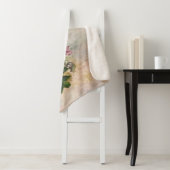 Steampunk Glam | Rosa und goldene Rose Rustikale F Sherpadecke (Beispiel)