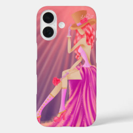 Steampunk Glamour iPhone 16 Case - Stardust & Gold