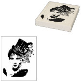 Steampunk Glamour Lady Gummistempel (Stempel)