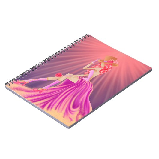 Steampunk Glamour Prom Queen Notizblock (Linke Seite)