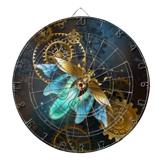 Steampunk Glühwürmchen Dartscheibe (vorne)