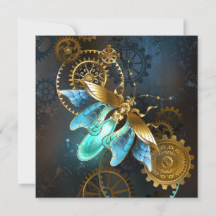 Steampunk Glühwürmchen Einladung