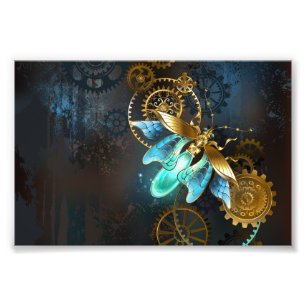 Steampunk-Glühwürmchen Fotodruck