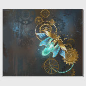 Steampunk Glühwürmchen Geschenkpapier (Flach)