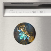 Steampunk-Glühwürmchen Magnet (In Situ (Geschirrspüler))