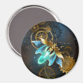 Steampunk-Glühwürmchen Magnet (Vorderseite/Rückseite)