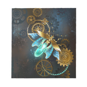 Steampunk Glühwürmchen Notizblock