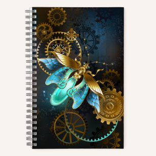 Steampunk Glühwürmchen Notizblock